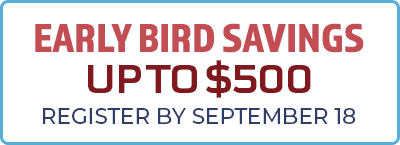 Register Early For Maximum Savings